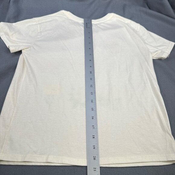 Fifth Sun Womens Size Medium Tee Shirt Floral Graphic White Preowned - Picture 9 of 9